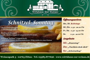 Sonntag: Schnitzel-Sonntag
